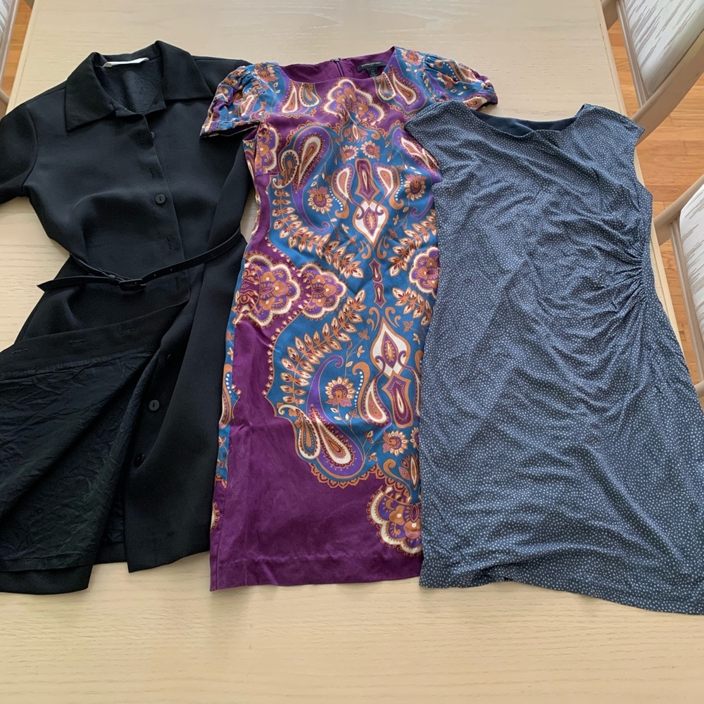 Elegant Black, Purple, and Blue Women's Dress Set plus one skirt all for $15!